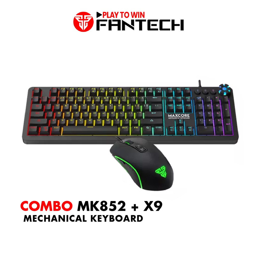 Combo FANTECH Popular Phím Cơ MK852 + Chuột Gaming X9/X4s/X5s - CBO_MK852-X9/X4s/X5s - Hãng Phân Phối Chính Thức