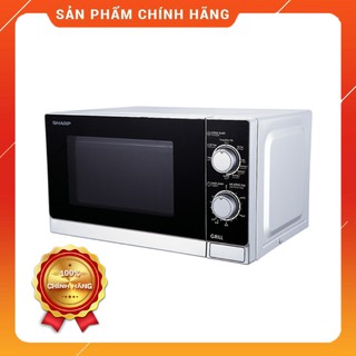 [Hàng chính hãng] - Lò Vi Sóng Sharp R-G222VN-S Có Nướng 20 Lít 800 W