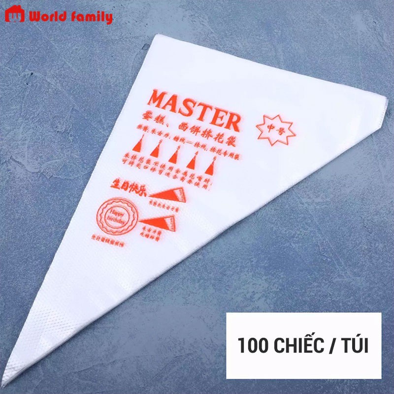 Túi Bắt Kem Nilong 3 Kích Cỡ Túi Trang trí Bánh Sinh Nhật Bánh Kem  Bánh 100 Cái