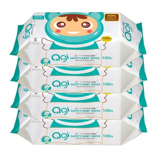 Combo 6 gói khăn ướt Agi không mùi