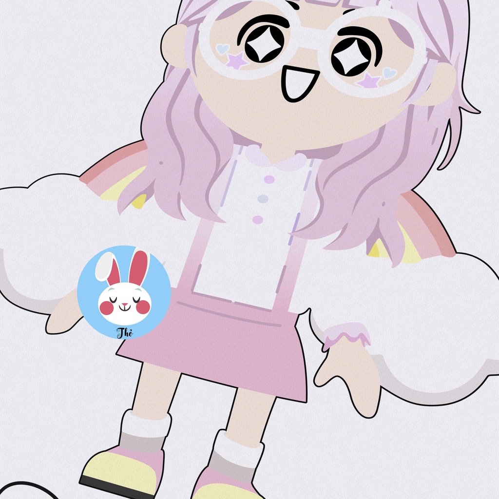 Áo thun Play Together giá rẻ - Mẫu Unicorn Cute - Hình in nét dễ thương