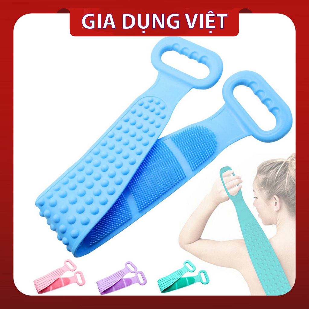 Dây chà lưng làm - đai chà lưng cọ lưng silicon tẩy tế bào chết giúp cơ thể hoàn toàn sạch sẽ khi tắm