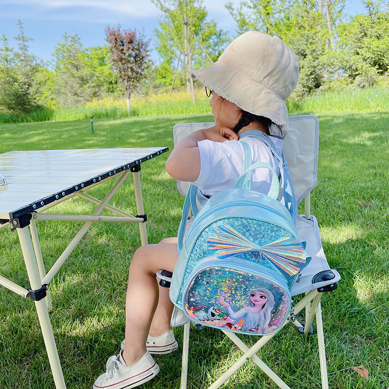 Balo đi học mini đính kim sa hình công chúa Aisha dễ thương cho bé gái