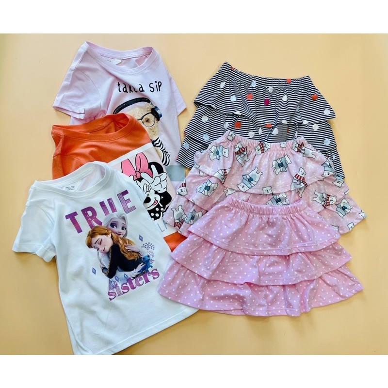 Bộ áo kèm chân váy bé gái HM