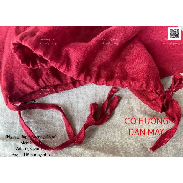 RN359_Rập giấy may áo sát nách nữ
