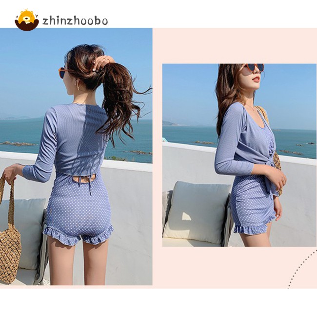 Bộ Đồ Bơi 2 Mảnh Tay Dài Thời Trang Quyến Rũ Cho Nữ | BigBuy360 - bigbuy360.vn