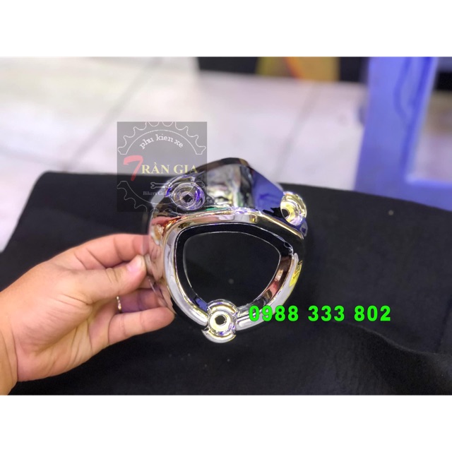 Ốp đuôi pô ex 150 xi inox