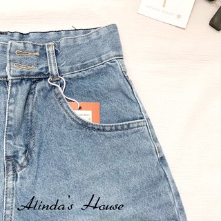 [ FREESHIP Ođ ] Quần Sooc Jean Cạp Cao Dáng Basic Fullsize S,M,L