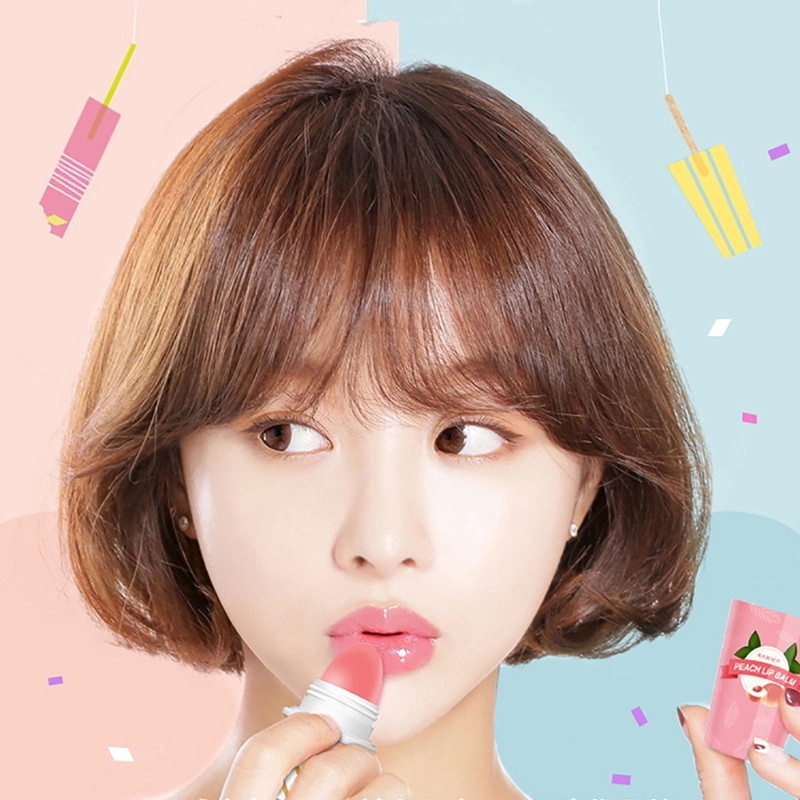 [Hàng mới về] Son dưỡng môi thiết kế hình cây kem 4 màu thay đổi theo nhiệt độ