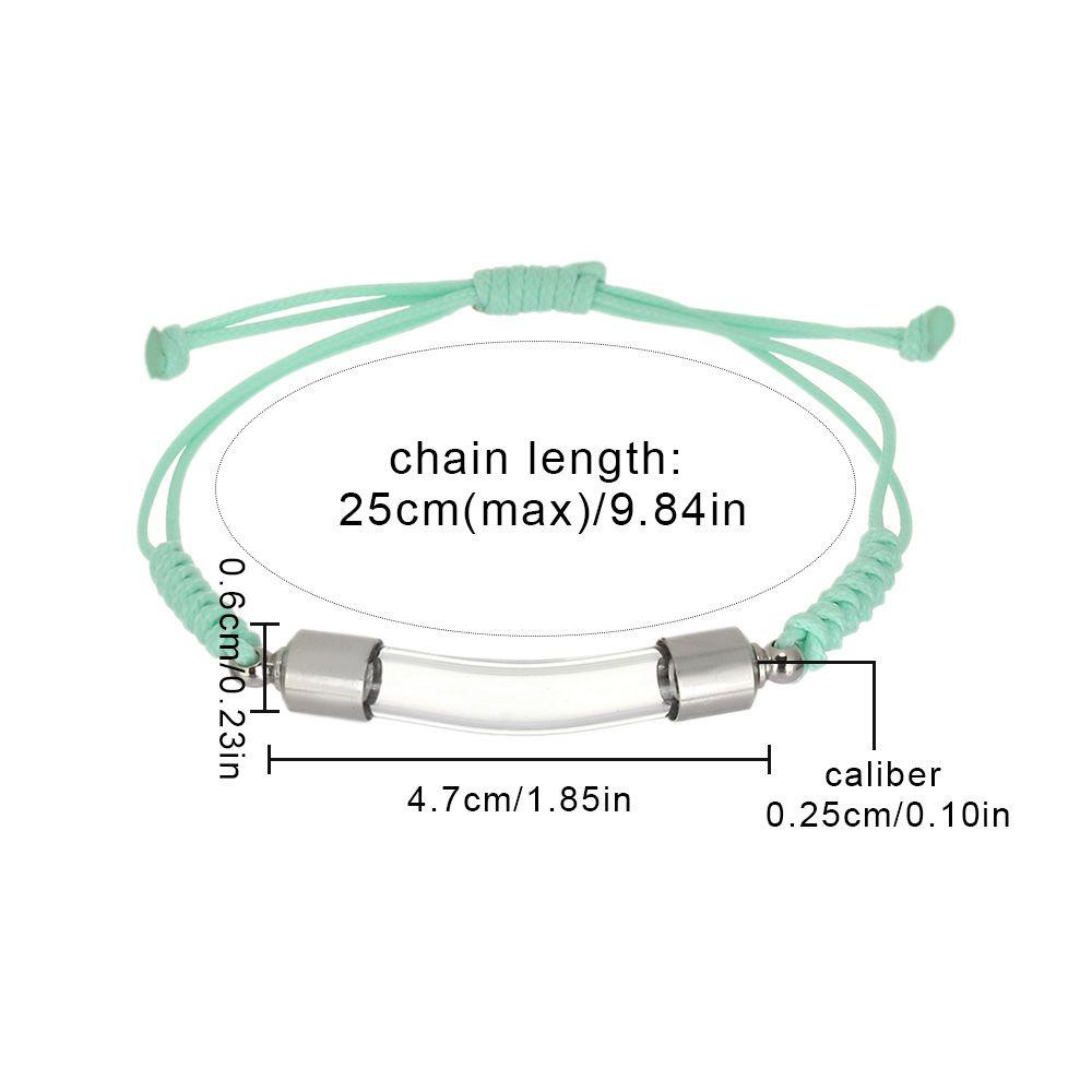 BORAG Dây Chuyền Mặt Lọ Điều Ước May Mắn Dạng Ống Cong DIY