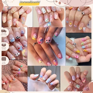 Nailbox,10 móng úp thiết kế hoạ tiết dễ thương.