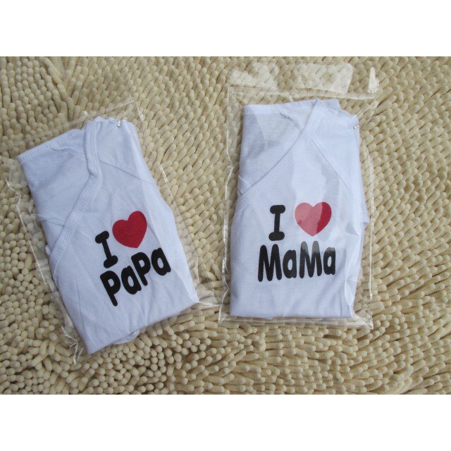 Bộ Body I love Papa - I love Mama