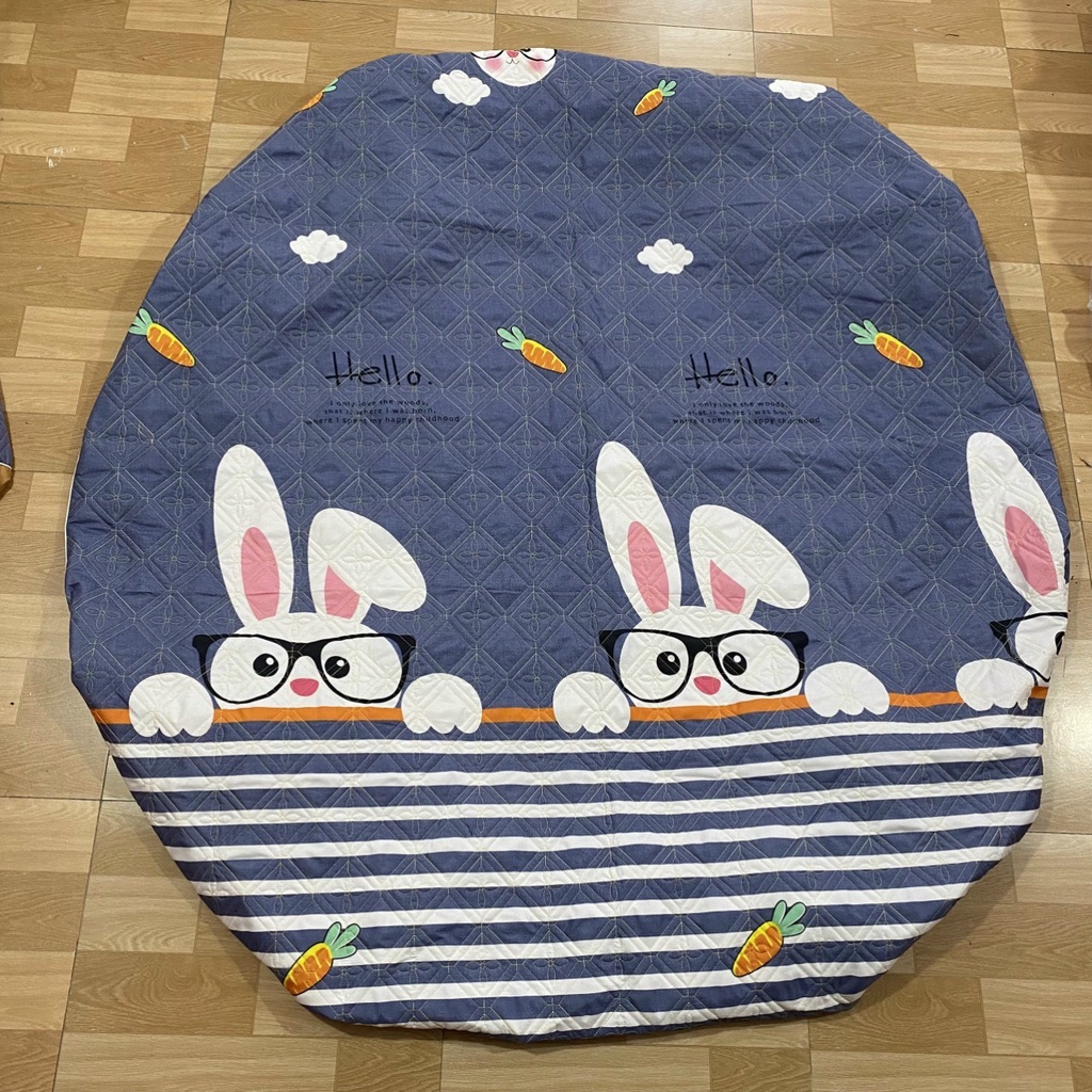 ( MẪU MỚI ) Ga chun trần bông , ga giường trần bông , bo chun chắc chắn chất cotton poly mềm mại