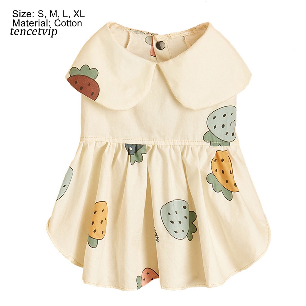 Đầm cotton thoáng mát thời trang cho thú cưng