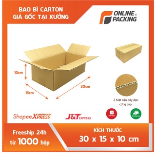 Combo 80 hộp carton đóng giày giá rẻ size 30x15x10
