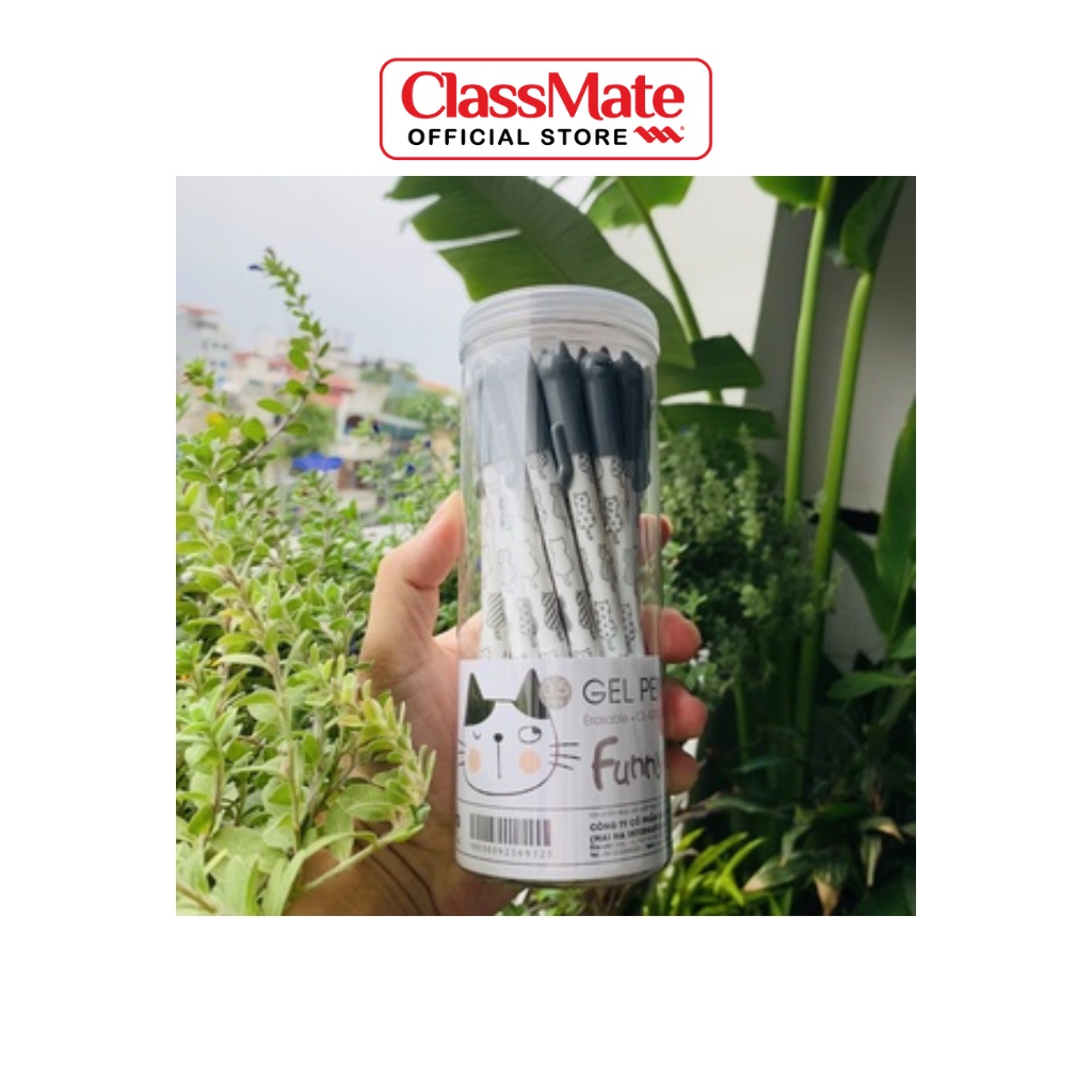 Bút Gel Xóa Được CLASSMATE Ba Màu Xanh Tím Đen Ngòi 0.5mm CL-GP212