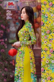 Vải áo dài Hoàng Yến,chất liệu lụa Bảo Anh