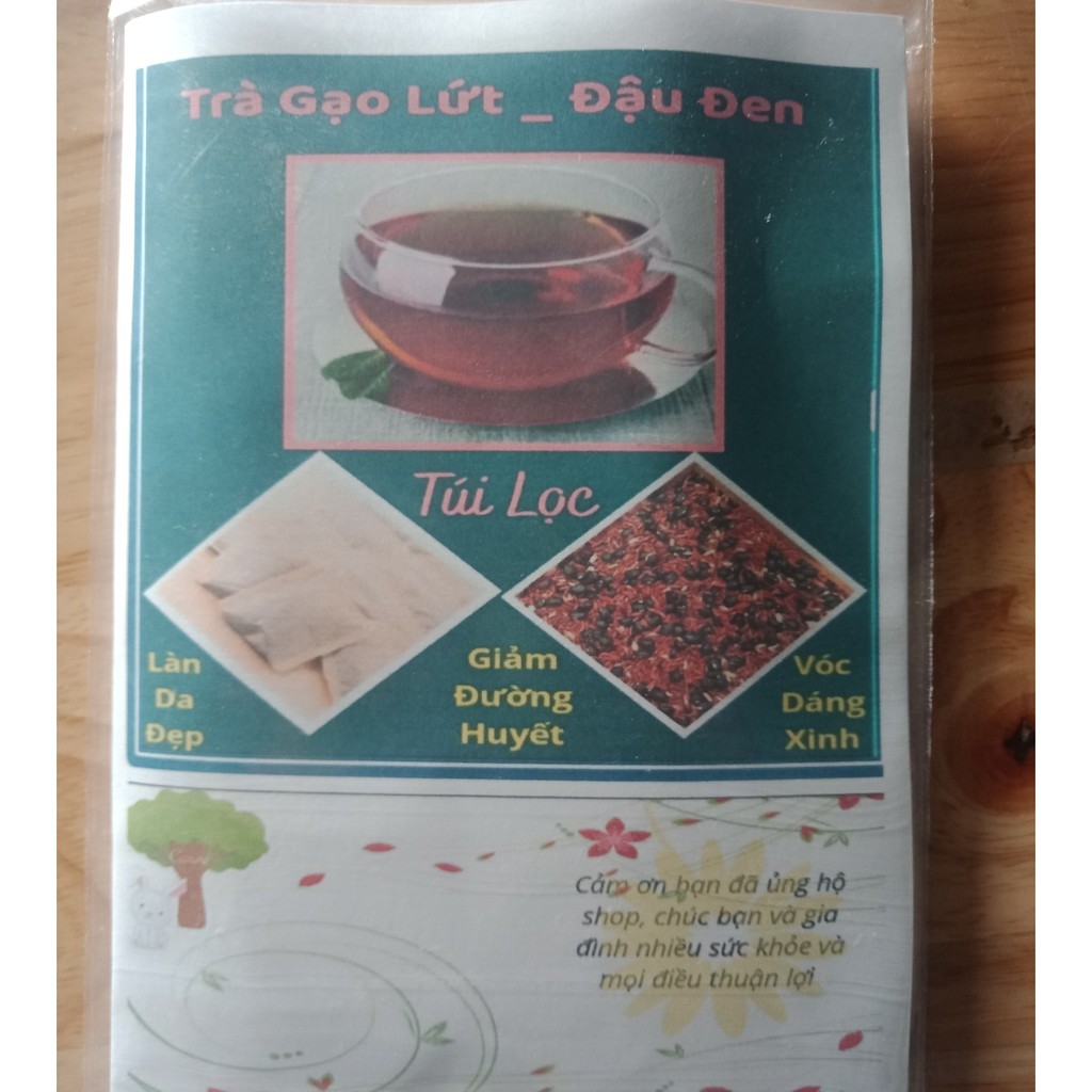 Trà Gạo Lứt Đậu Đen, Túi Dùng Thử - 10 Túi Lọc
