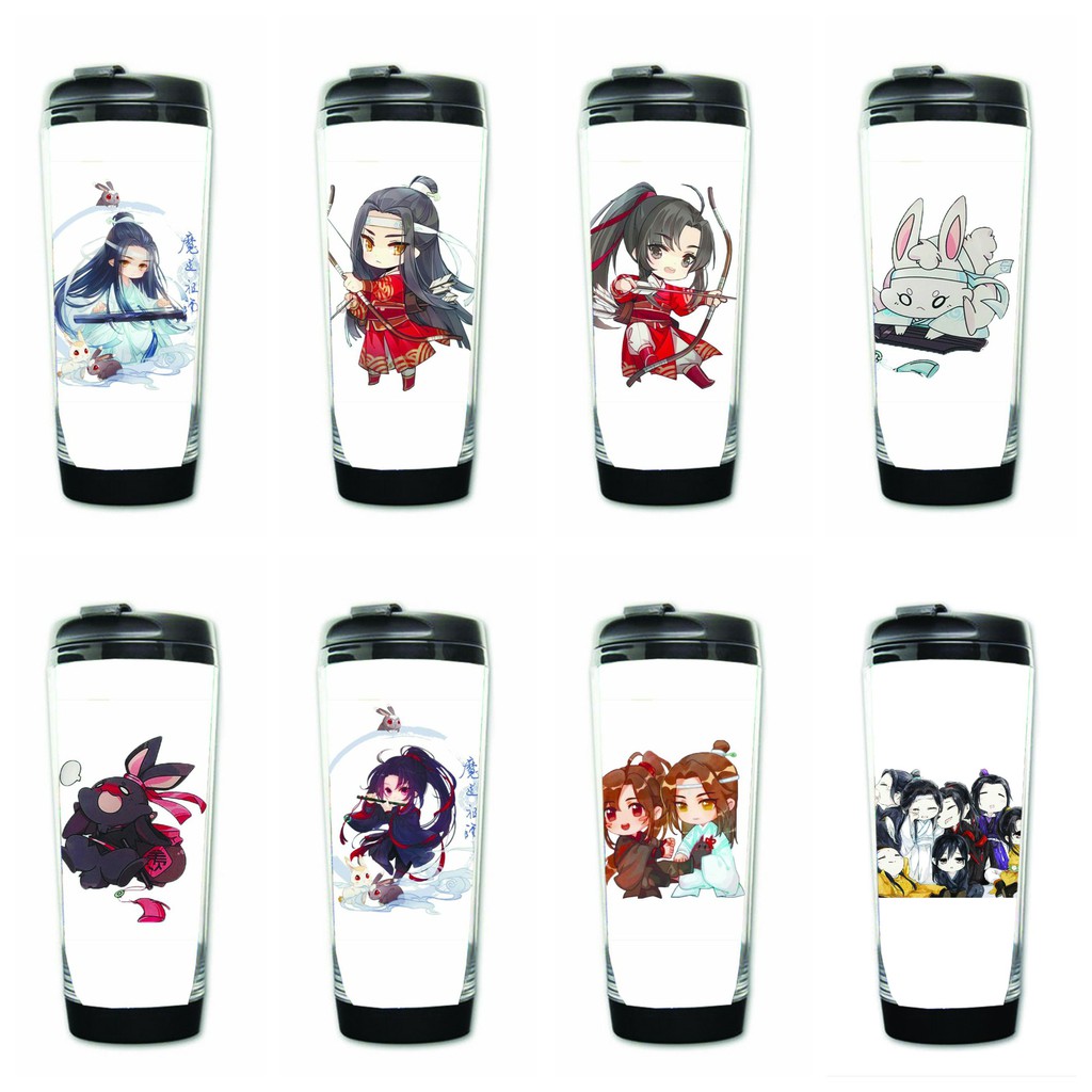 Bình nhựa đựng nước in hình Ma Đạo Tổ Sư Mặc Hương Đồng Khứu đam mỹ anime chibi tiện lợi dễ thương xinh xắn