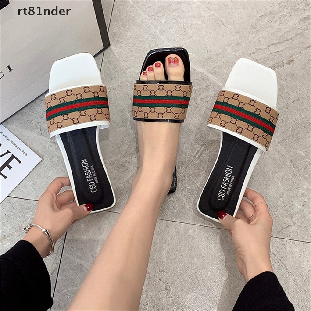 Dép Xỏ Ngón Đế Bằng Họa Tiết Hoa Thời Trang Cho Nữ
