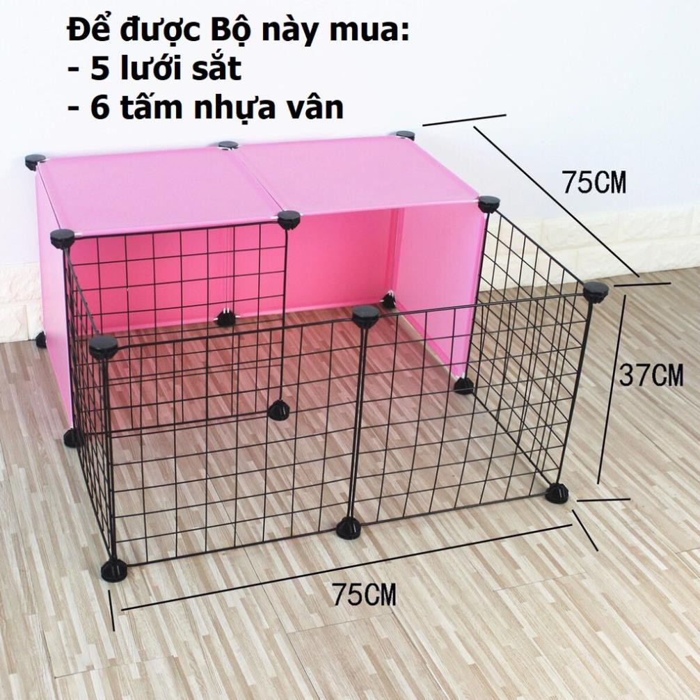 Hanpet.GV- Miếng ghép vạn năng 35x35cm- lắp ghép chuồng mèo, quây chó, làm kệ trang trí