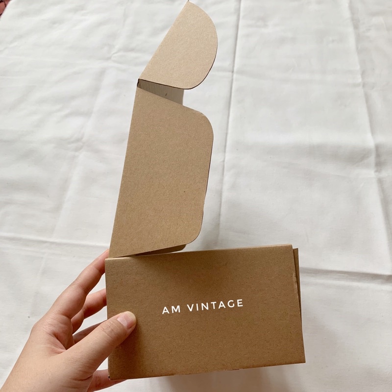 Hộp Quà Tặng Gift Box Giấy Kraft Vintage Đựng Gấu Bông, Nước Ngọt size 25x15x9 (cm)