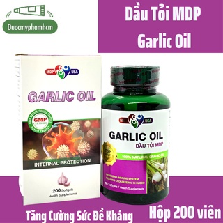 Viên Dầu Tỏi Tăng Cường Sức Đề kháng - DẦU TỎI MDP- Hộp 200 viên