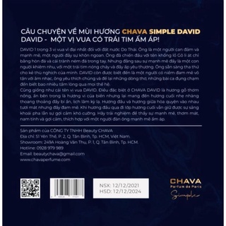 NƯỚC HOA NAM DAVID 10ML - CHAVA