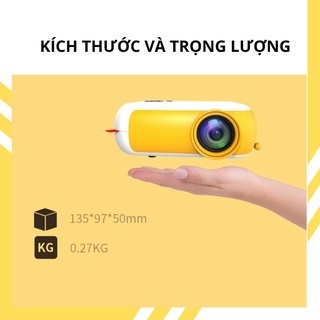 Máy chiếu mini LED tại nhà, máy chiếu full HD1080p, kết nối không dây qua Wifi - SET2176