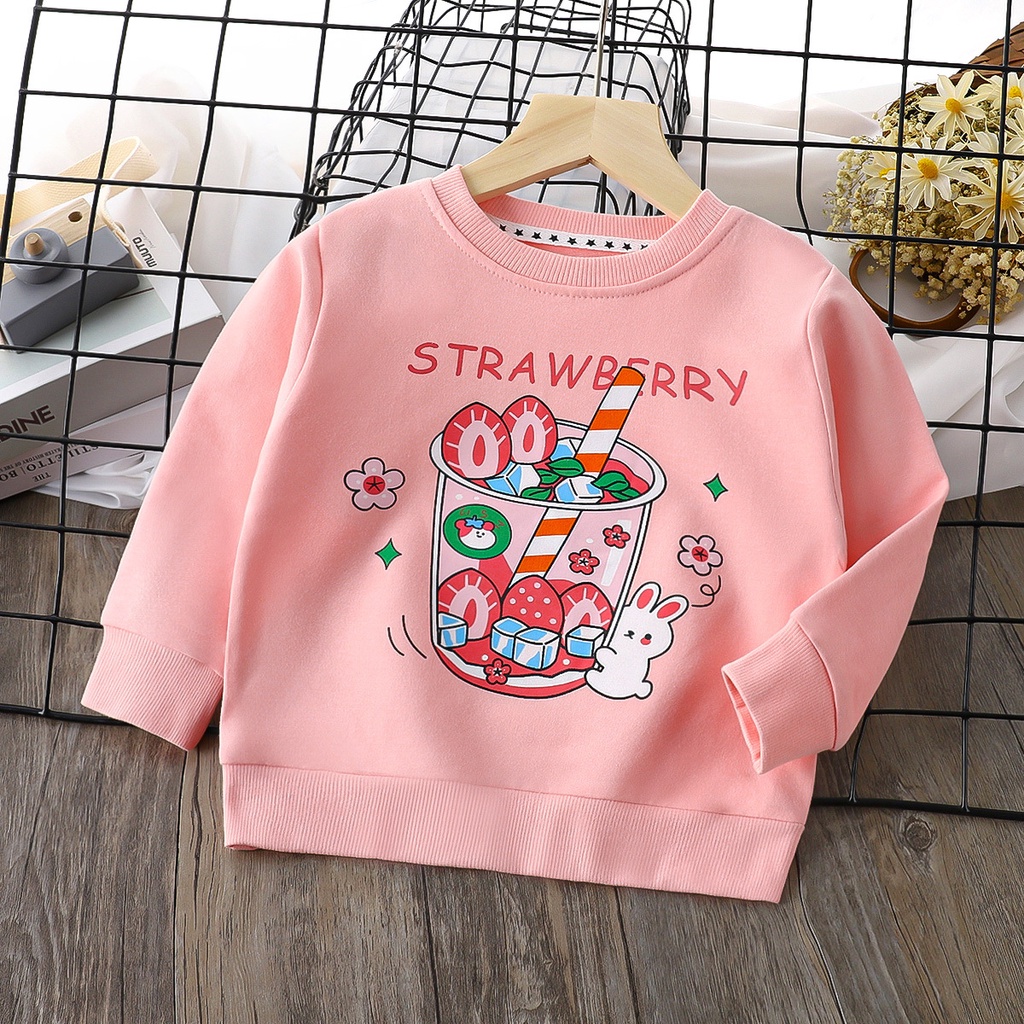 Áo Thun Tay Dài Vải Cotton Thời Trang Xuân Thu Cá Tính Dành Cho Bé