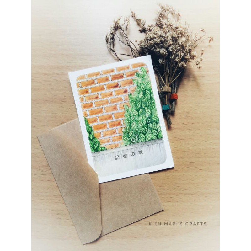 Giấy vẽ postcard (350gsm) cho màu dạng kháng nước hiệu ứng bóng nhẹ bền màu