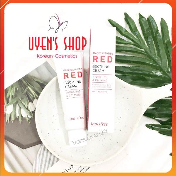 Kem dưỡng Innisfree Madecassoside Red Soothing Cream 50ml
