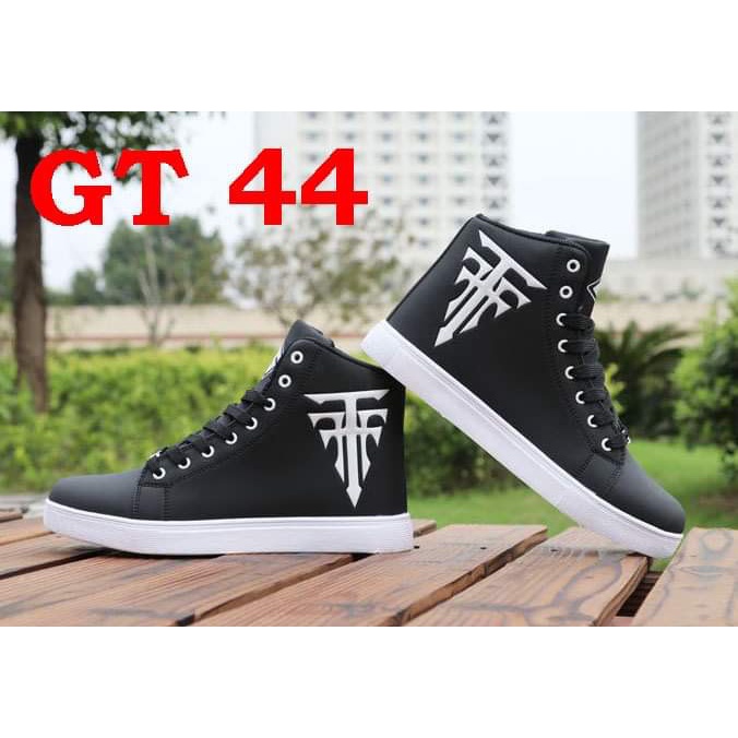 GIÀY THỂ THAO Sneakers nam chữ thập đen cổ cao ( kèm ảnh thật )