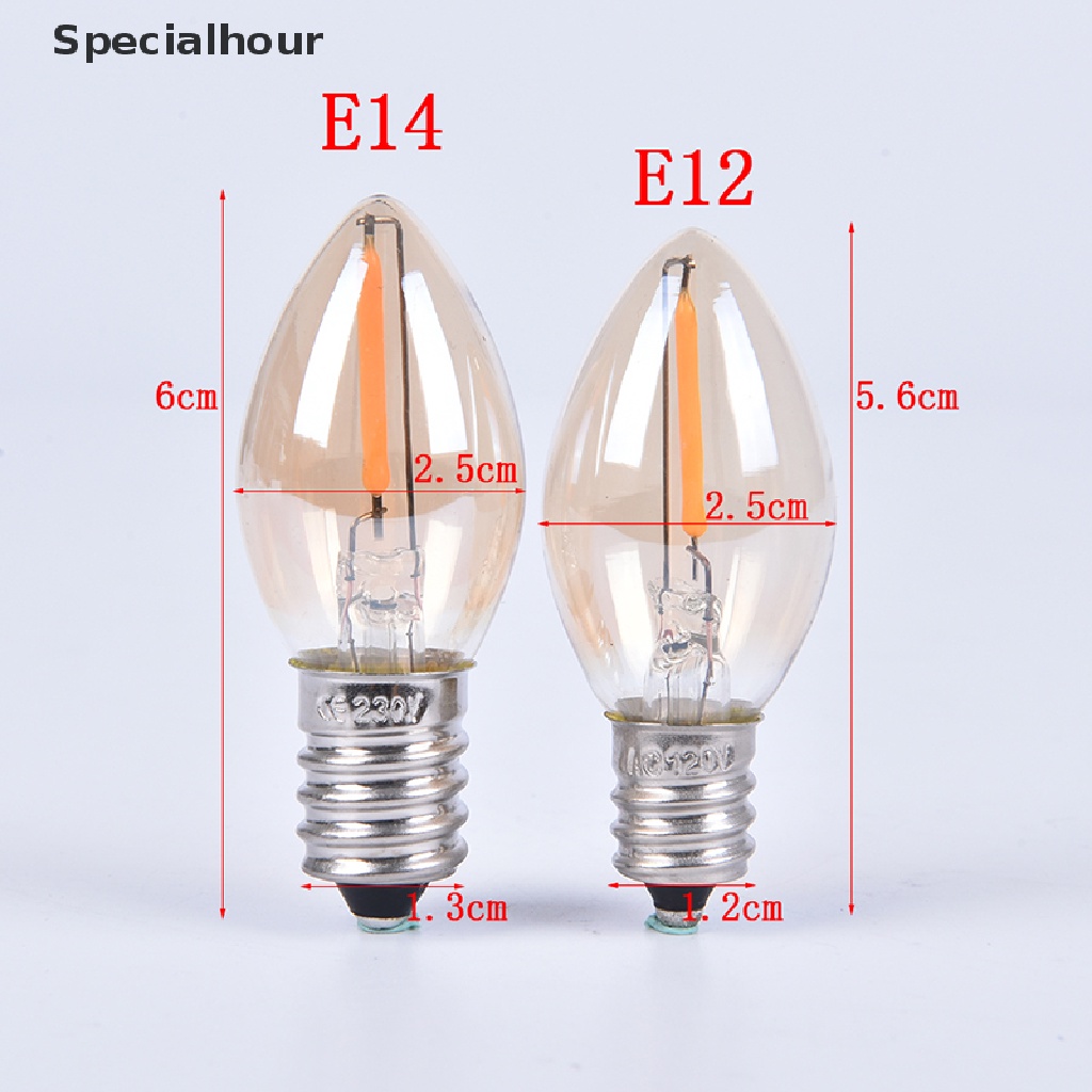 Bóng đèn LED Edison E14/E12 C7 0.5W