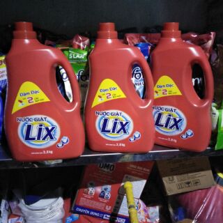 Combo 3 can nước giặt lix 3.6kg .