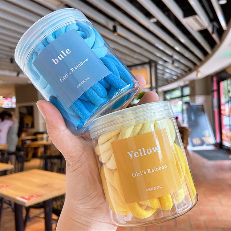 Hộp 50 Dây Thun Cột Tóc Nhiều Màu Tùy Chọn Thời Trang Hàn Quốc 2021