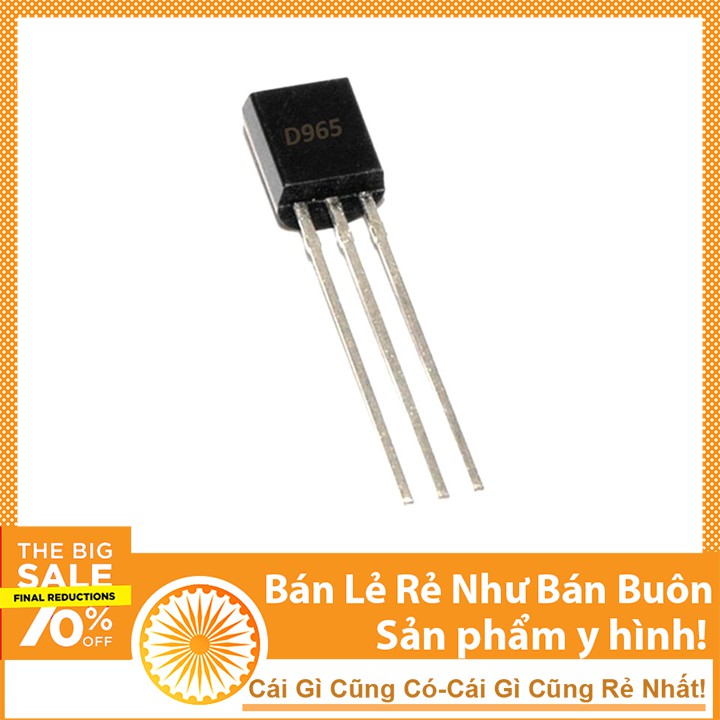 Linh kiện D965 TO-92 TRANS NPN 5A 20V