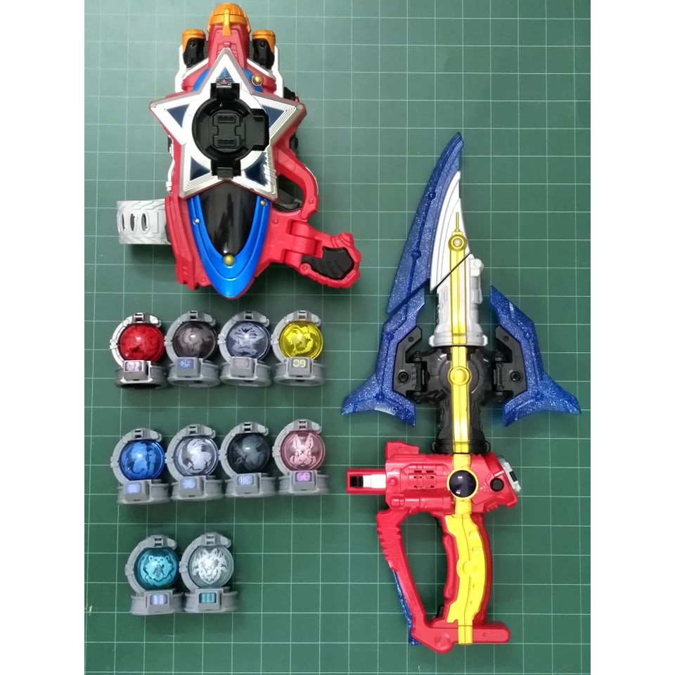 Đồ Chơi Uchuu Sentai KyuRanger | Dx Seiza Blaster, Dx Kyu Tsueder, Dx Kyutama Cockpit Set 02 | 2nd, NoBox