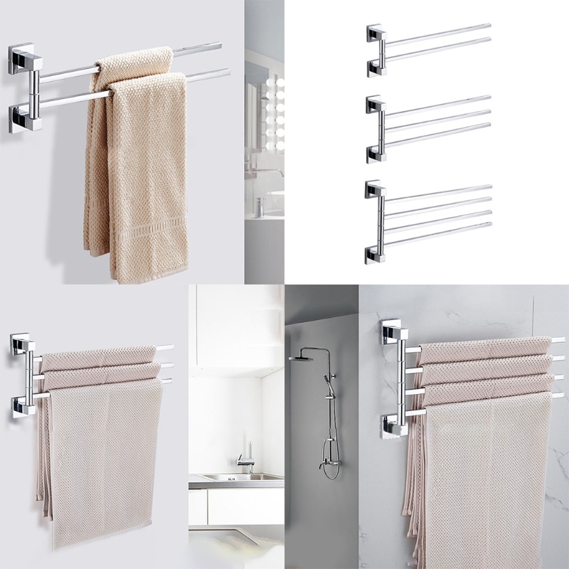 Giá Treo Khăn 2 / 3 / 4 Thanh Tiện Dụng Cho Phòng Tắm / Nhà Bếp