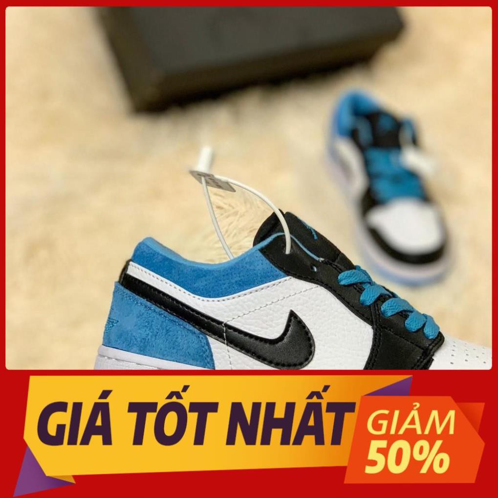 [Ảnh chụp thật]Jordan 1 Low Laser Blue- Cổ Thấp Xanh Dương Binz