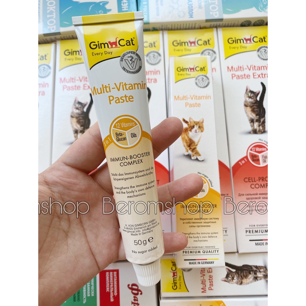 GEL MULTI VITAMIN GIMCAT CHO MÈO 50G - GIMCAT GEL FOR CAT