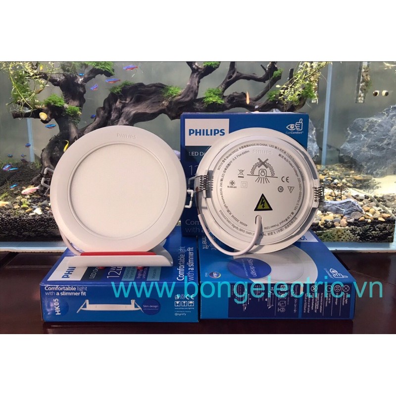 Đèn Led âm trần Philips, downlight TRÒN, dòng Marcasite 595xx (Tròn) nhiều công suất - hàng chính hãng