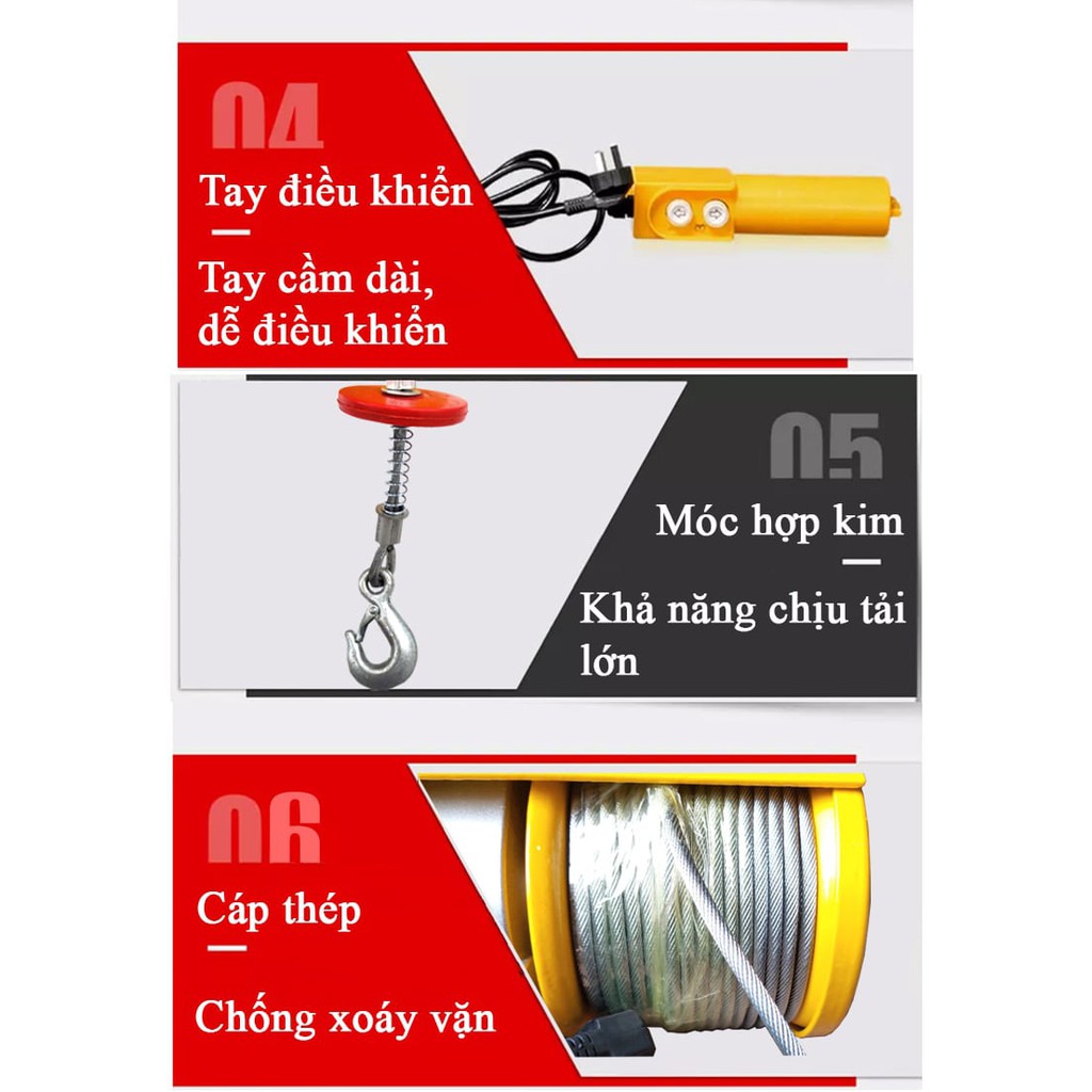 Máy tời treo Kenbo PA300-30m 220V, bảo hành 6 tháng