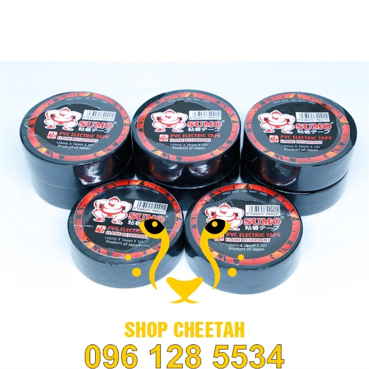 Băng dính điện Sumo – Hàng xuất Nhật Bản – Chống cháy lan cấp độ A – Dùng nối đầu dây điện