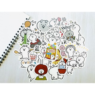 [Twins Plus] Sticker thỏ Usagyuuun dán trang trí laptop, máy tính bỏ túi, vali, điện thoại, đàn ghita,........