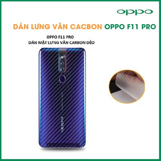 Miếng dán vân cacbon mặt lưng cho oppo f11 / f11pro