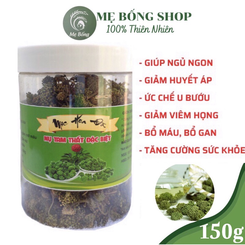 Nụ hoa tam thất 🌺Freeship🌺 nụ tam thất bao tử uống hỗ trợ mất ngủ, tăng cường sức khỏe hộp 150g