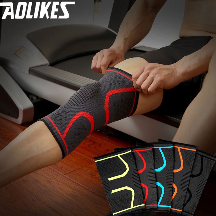 Băng gối thể thao bóng đá, bóng chuyền co giãn đàn hồi cao cấp Aolikes 7718