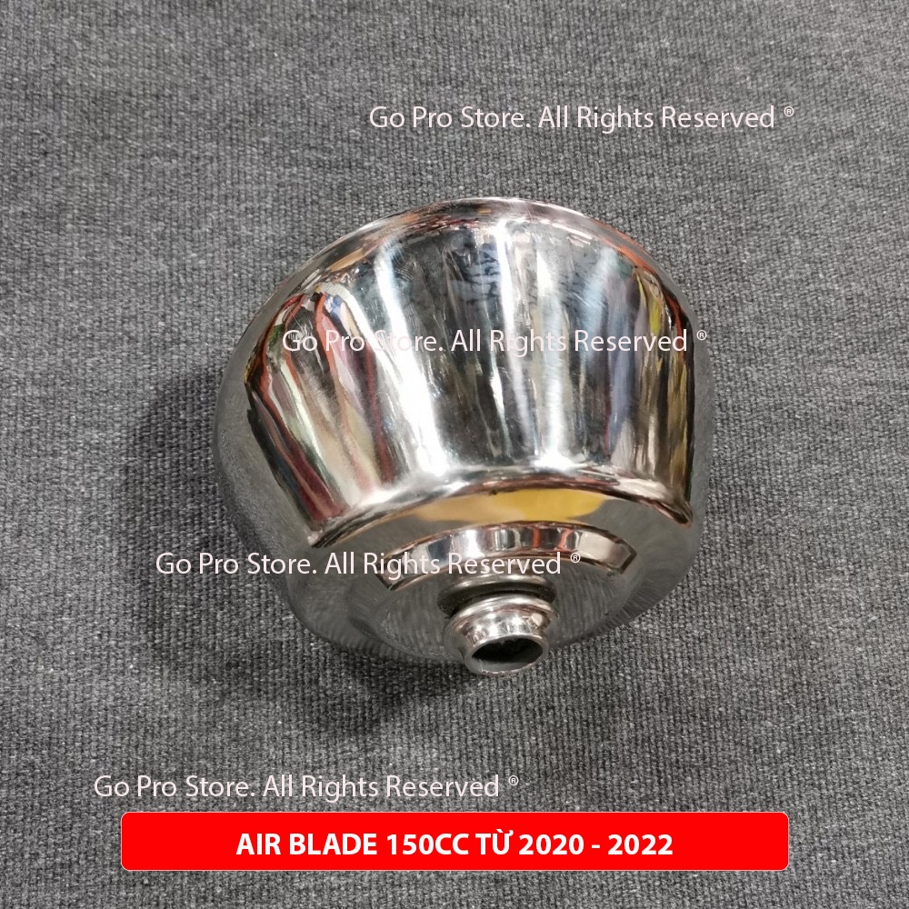 Chụp Đích Pô AirBlade 150cc 2020 - 2022 Inox 304 Mẫu VT30