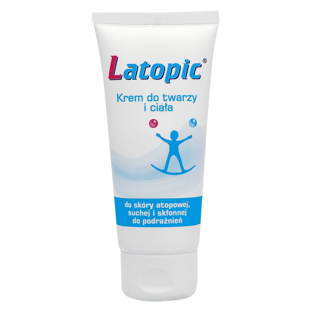Kem dưỡng ẩm, dịu ngứa da dị ứng/kích ứng da mặt và toàn thân Latopic Face and Body cream 75ml